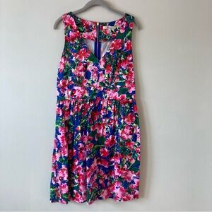 Milly for Design Nation Pink and Blue Floral Dress